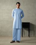 Premium Baby Blue Unstitched Suit |Wash & Wear
