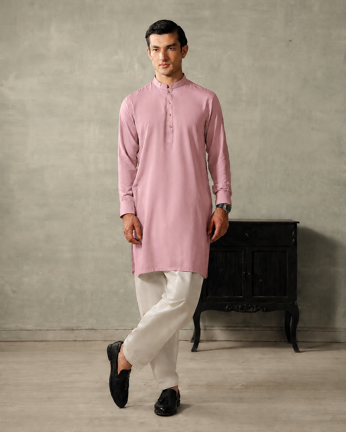 Premium T-Pink Unstitched Suit |Wash & Wear
