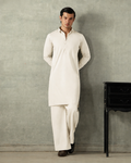 Premium Off White Unstitched Suit |Wash & Wear