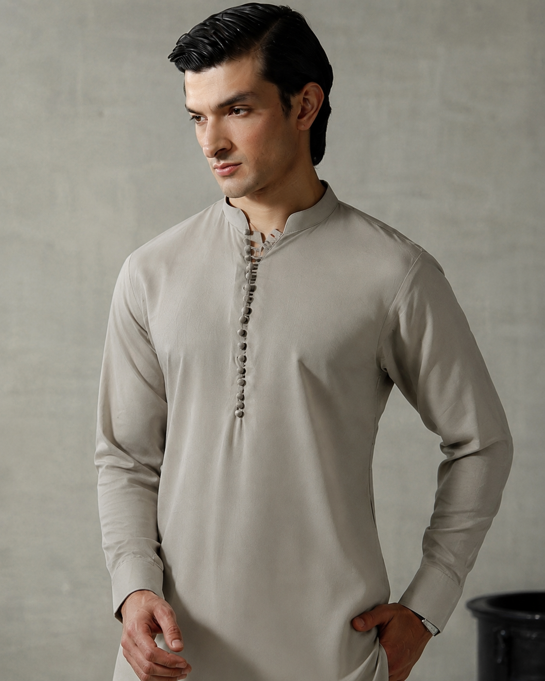 Premium Silver Grey Unstitched Suit |Wash & Wear